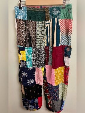 #2 Boho Patchwork Cotton Hippie Harem Pants